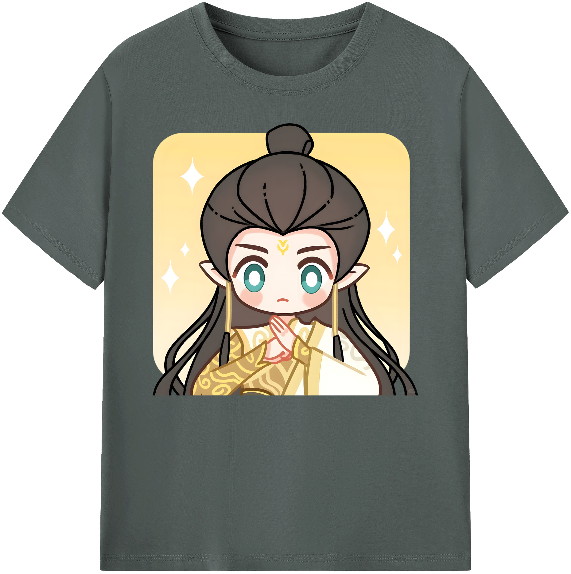 （画像用） Ne Zha 2 ナタ 魔童の大暴れ 綿100％ メンズ半袖Tシャツ｜肌触りやわらか＆通気性